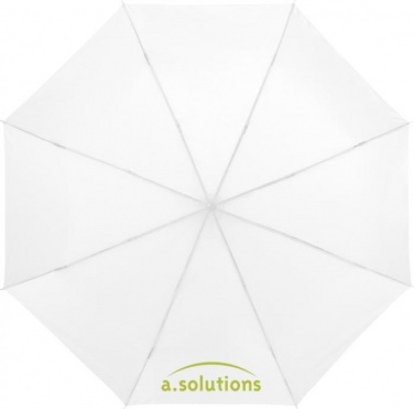 Logotrade mainoslahjat kuva: 21,5" Ida 3-osainen sateenvarjo, valkoinen