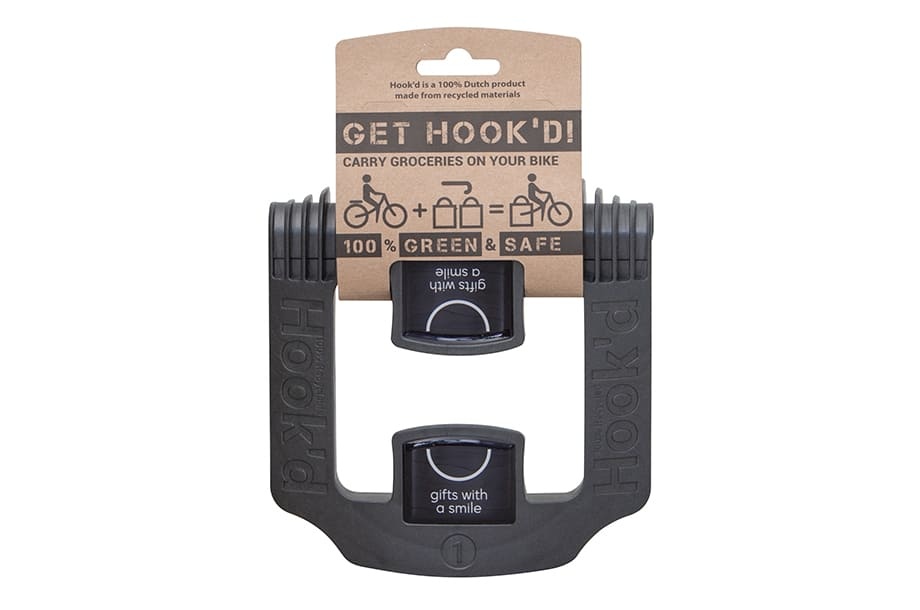 Logo trade liikelahjat tuotekuva: Polkupyörän tavarateline laukun pidike Hook’d
