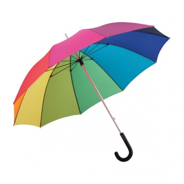 Logotrade mainostuote tuotekuva: Tuulenpitävä sateenkaari sateenvarjo ALU light10