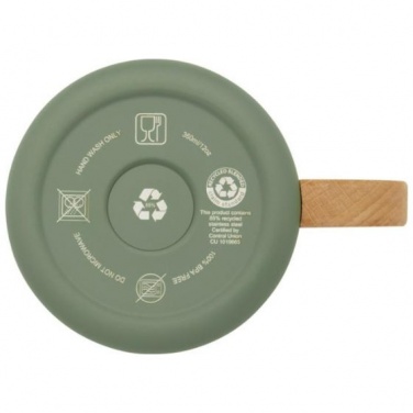 Logotrade liikelahjat mainoslahjat tuotekuva: Bjorn 360 ml ruostumattomasta teräksestä valmistettu muki, vihreä