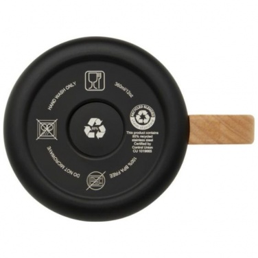 Logotrade mainoslahja ja liikelahja kuva: Bjorn 360 ml ruostumattomasta teräksestä valmistettu muki, musta