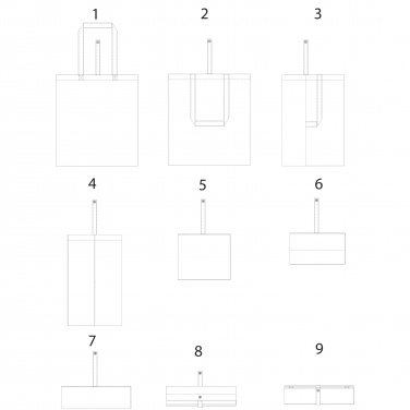 Logo trade liikelahja mainoslahja tuotekuva: Nevada-kassi, puuvillainen, taitettava, 100 g/m² 7L