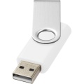 Rotate-basic-USB-muistitikku, 2 Gt, Valkoinen/hopea