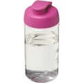 H2O Active® Bop 500 ml läppäkantinen urheilujuomapullo, Läpinäkyvä / vaaleanpunainen