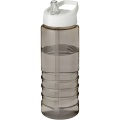 H2O Active® Treble 750 ml -urheilujuomapullo kaatonokkakannella, Hiili / valkoinen