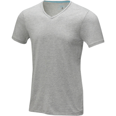 Logo trade mainoslahja ja liikelahja tuotekuva: Kawartha short sleeve men's organic V-neck t-shirt