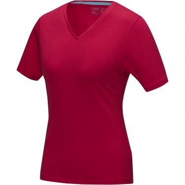 Logo trade liikelahja mainoslahja tuotekuva: Kawartha short sleeve women's organic V-neck t-shirt