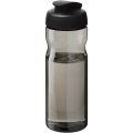 H2O Active® Eco Base 650 ml -urheilujuomapullo läppäkannella, Hiili / tasainen musta