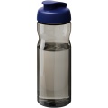 H2O Active® Eco Base 650 ml -urheilujuomapullo läppäkannella, Puuhiili / kuninkaallinen sininen