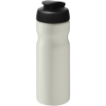 H2O Active® Eco Base 650 ml -urheilujuomapullo läppäkannella, Norsunluu valkoinen / tasainen musta