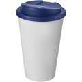 Americano® 350 ml muki, läikyttämätön kansi , Valkoinen/sininen