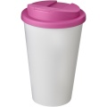 Americano® 350 ml muki, läikyttämätön kansi , Valkoinen / magenta