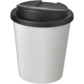 Americano® Espresso 250 ml muki, läikyttämätön kansi , Valkoinen / tasainen musta