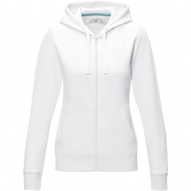 Logotrade mainostuotet kuva: Ruby women’s organic recycled full zip hoodie