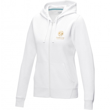 Logo trade mainostuote kuva: Ruby women’s organic recycled full zip hoodie