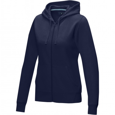 Logotrade liikelahja tuotekuva: Ruby women’s organic recycled full zip hoodie