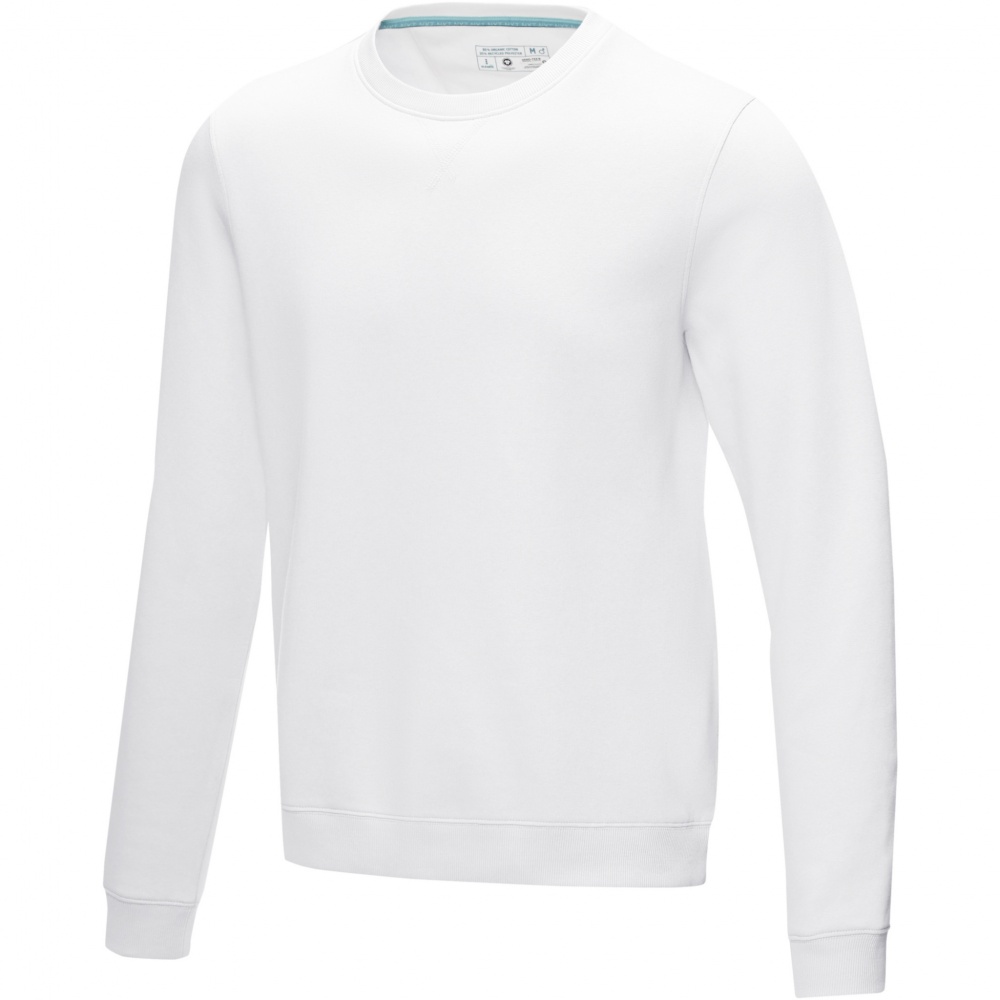 Logotrade mainostuotet kuva: Jasper men’s organic recycled crewneck sweater