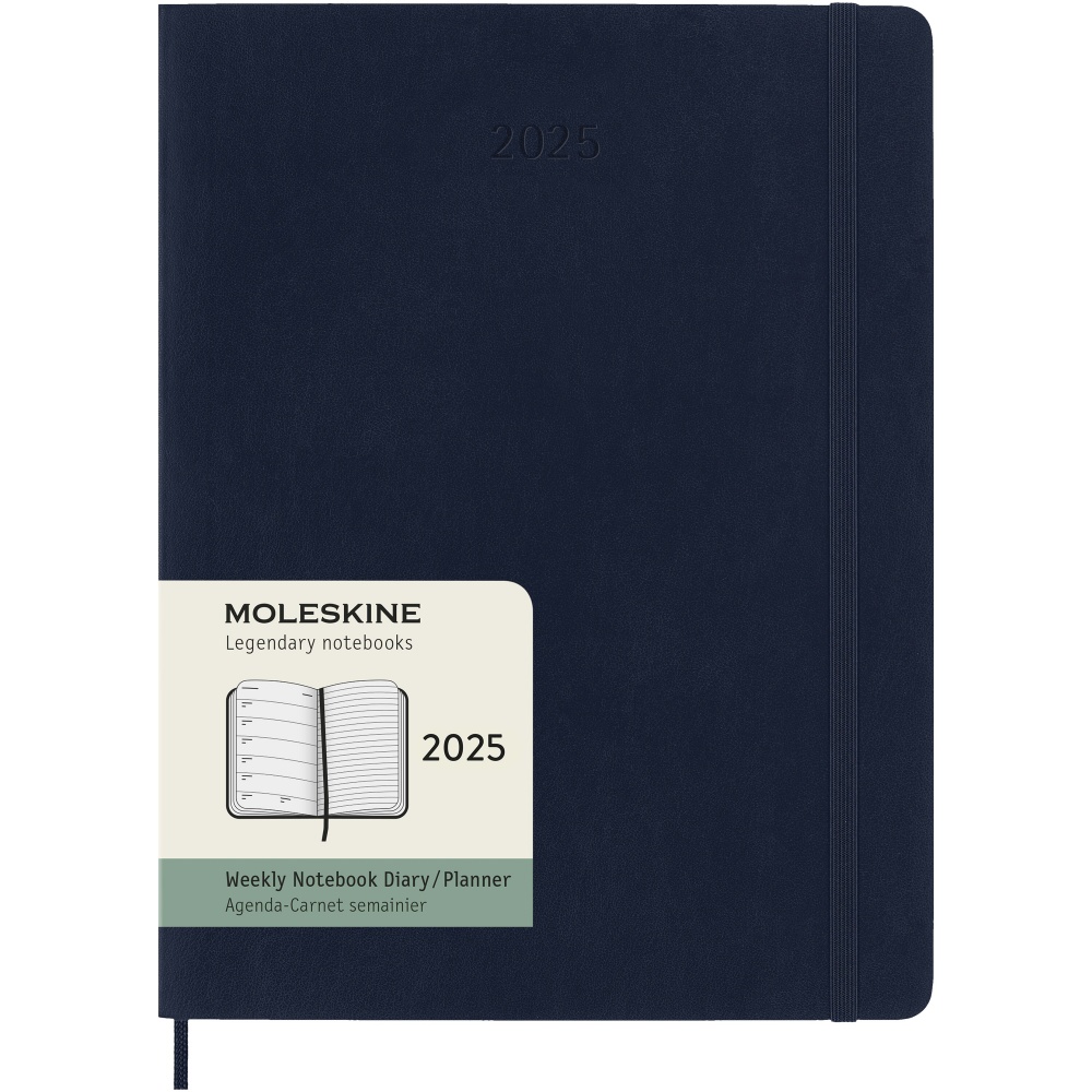 Logotrade mainoslahja tuotekuva: Moleskine pehmeäkantinen XL-kalenteri 12 kuukaudelle