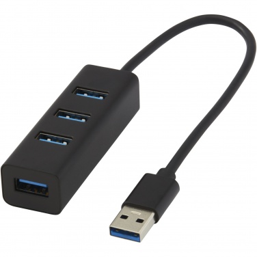 Logotrade liikelahja mainoslahja kuva: ADAPT alumiininen USB 3.0-keskitin