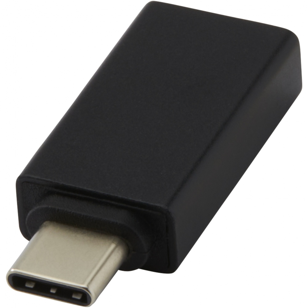 Logotrade mainostuote tuotekuva: ADAPT alumiininen USB-C-USB-A 3.0 -sovitin