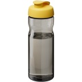 H2O Active® Base Tritan™ 650 ml urheilujuomapullo pikalukittavalla korkilla, Hiili / keltainen