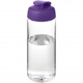 H2O Active® Octave Tritan™ 600 ml urheilujuomapullo pikalukittavalla korkilla, Läpinäkyvä kirkas/violetti