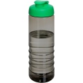 H2O Active® Eco Treble 750 ml:n juomapullo flip lid -kannella, Puuhiili / vihreä