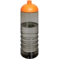 H2O Active® Eco Treble 750 ml:n urheilujuomapullo kupukannella , Puuhiili / appelsiini