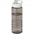 H2O Active® Eco Treble 750 ml:n juomapullo sporttikorkilla, Hiili / valkoinen