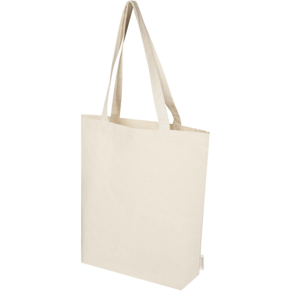 Logotrade liikelahja tuotekuva: Orissa 180 g/m² organic wide bottom tote bag 11L