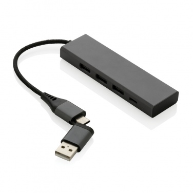 Logotrade liikelahjat kuva: Terra RCS alumiininen USB-hub 3 portilla