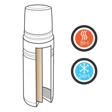 Logotrade mainoslahja tuotekuva: Kuparinen Swiss Peak Elite -termospullo - 1 l