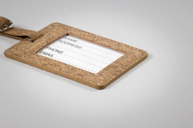 Logotrade mainostuote tuotekuva: Cork luggage tag