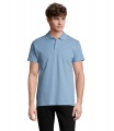 SPRING II MEN Polo 210g, Taivaansininen Pique