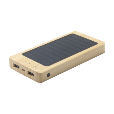 Logo trade liikelahja kuva: Solar Powerbank 8000+ langaton laturi