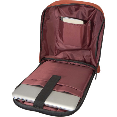 Logotrade mainoslahja tuotekuva: Luma GRS-kierrätetystä materiaalista valmistettu  varkaudenestoreppu 15 tuuman kannettavalle tietokoneelle 10 litraa