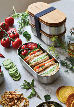 Logotrade liikelahjat kuva: Black+Blum teräksestä valmistettu kaksiosainen eväsrasia