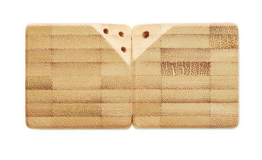 Logotrade liikelahjat mainoslahjat tuotekuva: Bambu suola & pippurisetti