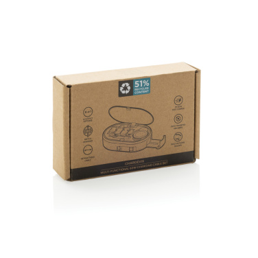 Logotrade liikelahjat mainoslahjat tuotekuva: Chargevix RCS -kierrätysmuovinen 60 W lataussetti