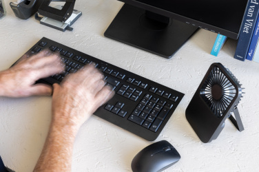 Logo trade liikelahja mainoslahja tuotekuva: Aervina RCS-kierätysmuovinen ladattava tuuletin