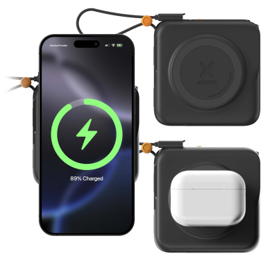 Logo trade liikelahjat mainoslahjat kuva: Xtorm TravelPro 3-in-1-matkalaturi 30 W ja 10 000 mAh 