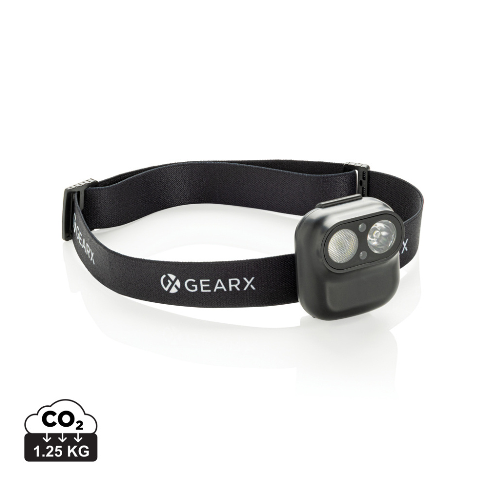 Logo trade mainostuote kuva: Gear X RCS rPlastic -otsalamppu liiketunnistimella