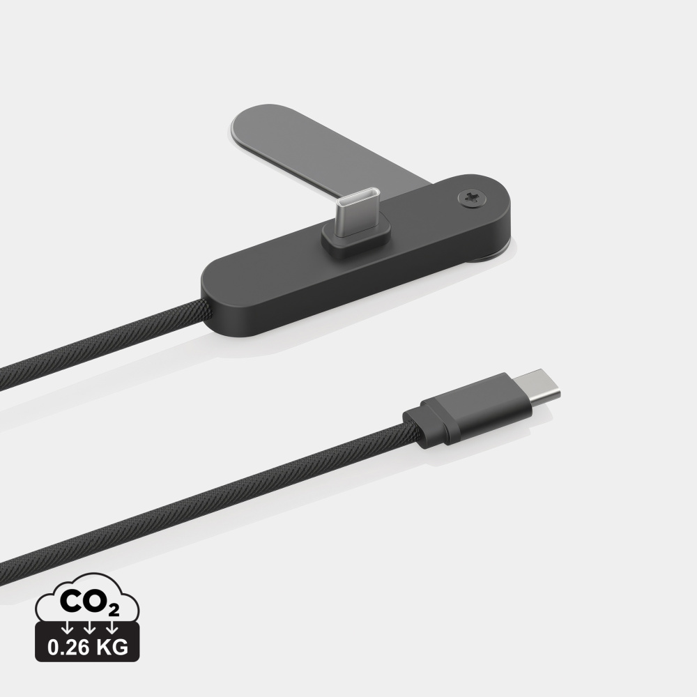 Logo trade liikelahjat mainoslahjat kuva: Aluvia RCS 65 W PD-kaapeli säädettävällä puhelintelineellä