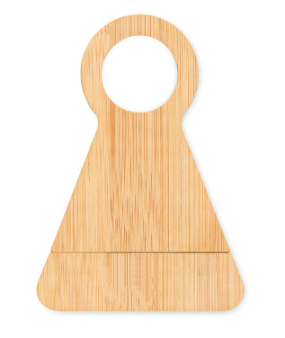 Logo trade liikelahja mainoslahja tuotekuva: Bambu pulloteline & avaaja