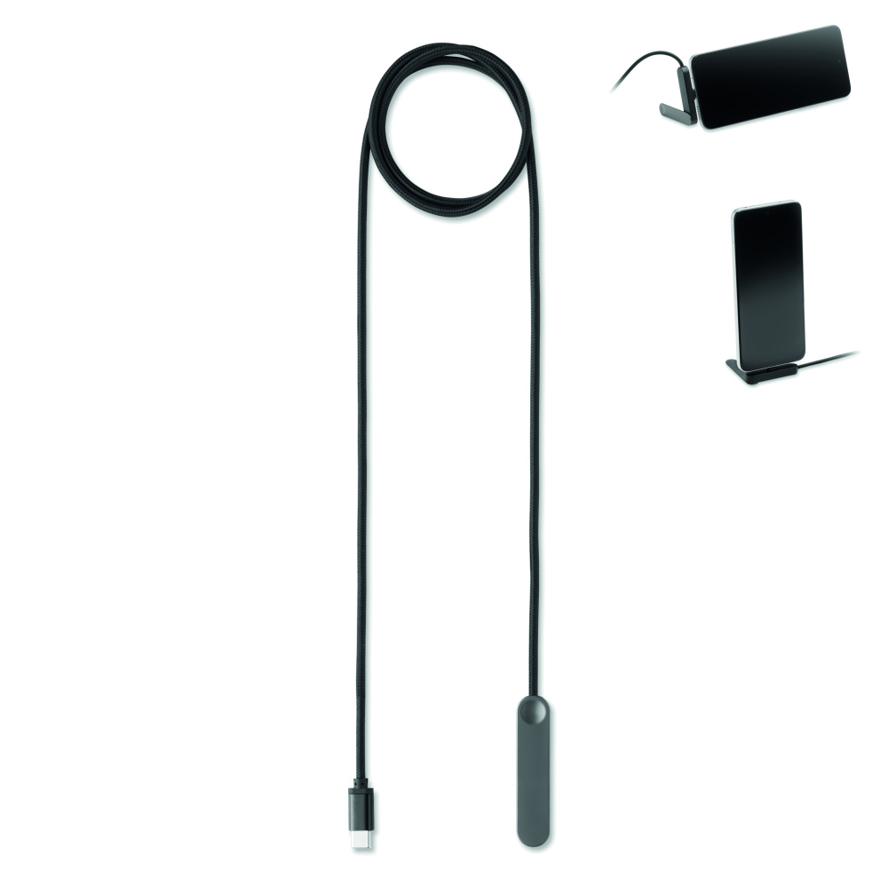 Logotrade mainoslahja ja liikelahja kuva: 60 W:n USB-C-kaapelipuhelintel