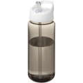 H2O Active® Octave Tritan™ 600 ml sportinis buteliukas su snapelio dangteliu, Medžio anglis / balta