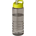 H2O Active® Eco Treble 750 ml sportinis buteliukas su snapeliu su dangteliu , Medžio anglis / kalkės