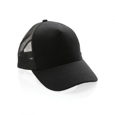 Logotrade reklaminiai produktai nuotrauka: Impact AWARE™ Brushed rctton 5 panel trucker cap, 190gr