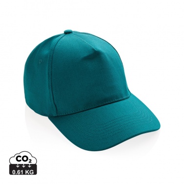 Logotrade verslo dovanos nuotrauka: Impact 5-panel 280gr Perdirbtos medvilnės kepuraitė su AWARE™ žymekliu