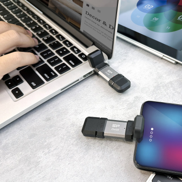 Logotrade reklaminės dovanos nuotrauka: Pendrive Silicon Power Mobile – C51 3.2, 64GB